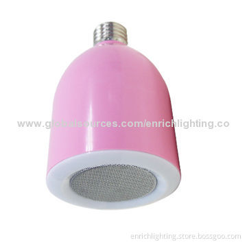 7.5W E27 Bluetooth LED Bulb, Built-in Speaker, Playing Music, Remote Control/Brightness Adjustable